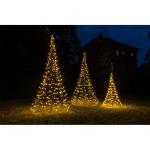 Galaxy Led-dennenboom, 200 cm, met 240 warmwitte en 60 knipperende leds
