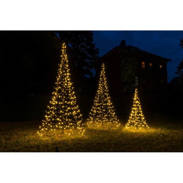 Galaxy Led-dennenboom, 200 cm, met 240 warmwitte en 60 knipperende leds