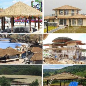 Kunststro, palmstro, daktegels, decoratie, daktegels, decoratie, dakbedekking, spa-resort, zonwering, koudebestendig kunststof, realistisch effect (kleur: beige-6 stuks, maat: 50 x