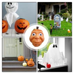 Ausdrucksstarke Halloween-Kürbisse, Ausdrucksstarker Gesichtskürbis | Tischdekoration aus Kunstharz | Kürbisdekoration, Schreibtischfigur, dekorative Requisiten für Tür, Hof, 