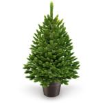 Kunstkerstboom van 40 cm in pot, kerstboom voor binnen en buiten, kunstboom voor kerstdecoratie, realistische look