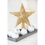 Stroboompiek - kerstboompiek ster van stro - kerstboomversiering van natuurlijk materiaal