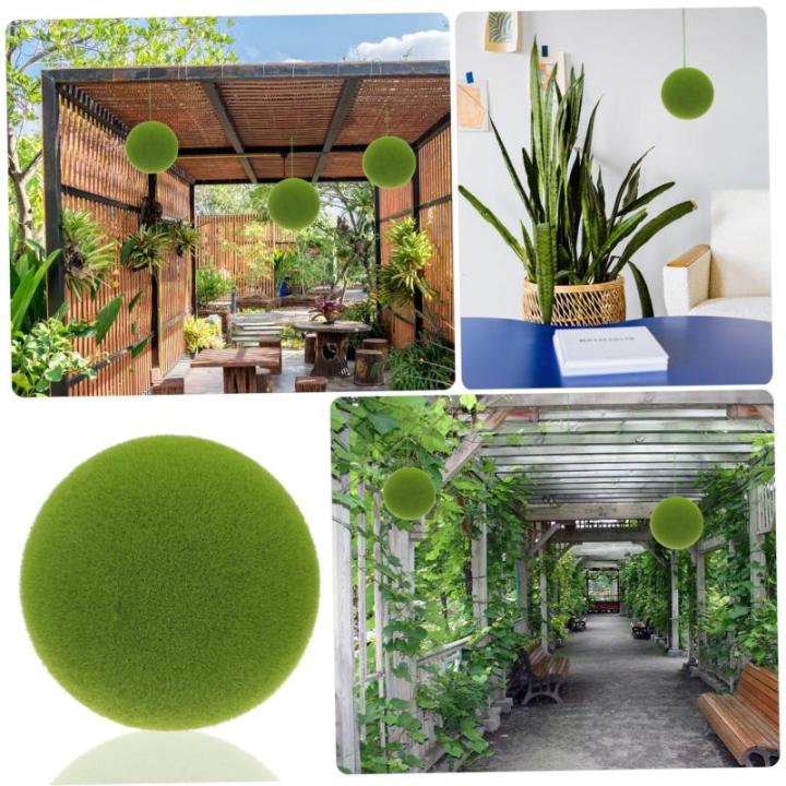 Simulierter Moosball kunstpflanze kunstplflanze Garden Decoration Room Decor for Moosball für Party Kunstmoos Kugel Dekor DIY blumenkunst versorgung Simulation Moosball Schaum