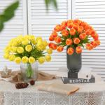 Kunstmatige tulpen (geel, 15 stuks)