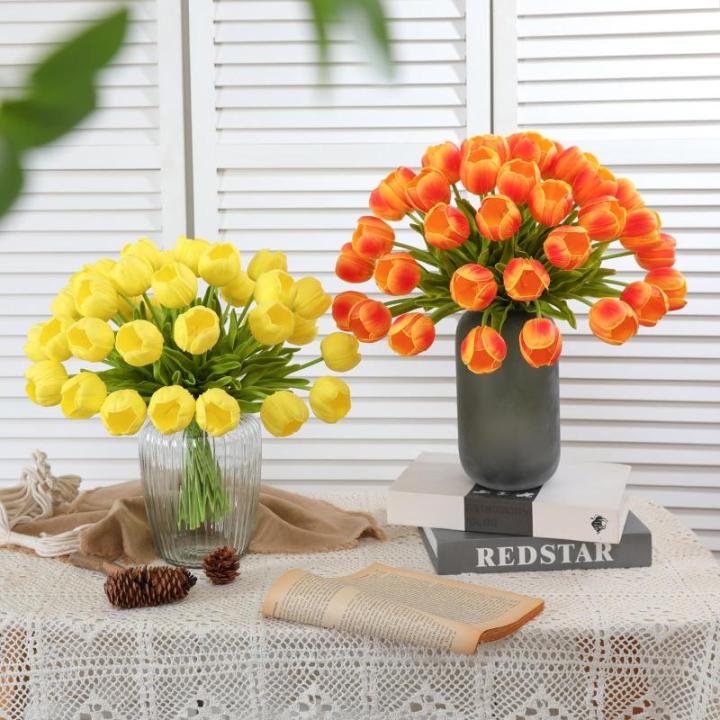 Kunstmatige tulpen (geel, 15 stuks)