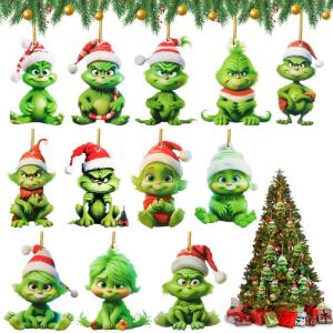 Kerstdecoraties - 12 stuks