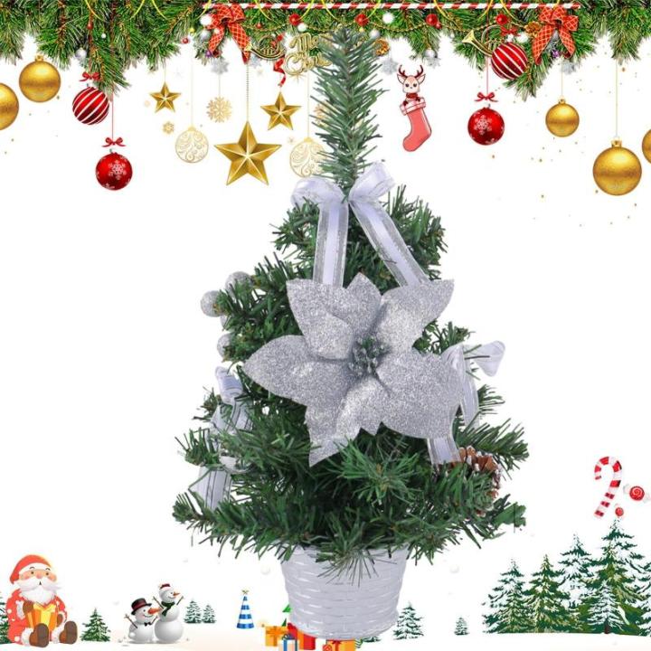 Künstlicher Tisch-Weihnachtsbaum, Weihnachtsbaum,Startseite Künstliche Kiefer für Tisch | Weihnachtskiefernbaum mit gewebter Basis für Fenster, Wand, Baum,