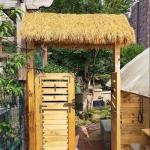 Künstliches Strohdach, Künstliche Palmgras Rolle, Synthetisches Strohdach, Synthetische Palmenstroh, Simulation Strohdach Für Ssonnenschirm Pergola Bar Garten Terrasse Pavillons