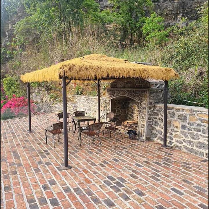 Künstliches Strohdach, Künstliche Palmgras Rolle, Synthetisches Strohdach, Synthetische Palmenstroh, Simulation Strohdach Für Ssonnenschirm Pergola Bar Garten Terrasse Pavillons