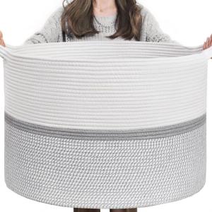 Wasmand, opbergmand, wasmand voor kinderen, opbergmand kinderkamer, mand, opbergmand, grote kerstboommand, mand voor deken, babyspeelgoed, 55 x 35 cm
