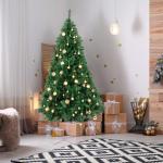6 Fuß hoher künstlicher Weihnachtsbaum, unbeleuchtet, künstlicher Weihnachtsbaum mit Scharnier, 550 Zweigspitzen und faltbarem Metallständer, Weihnachtsweihnachtsbaum für Zuha