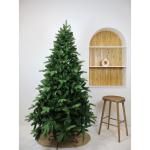 Kunstkerstboom om extra dennenboom in elkaar te zetten, gevuld met dubbel gecombineerde bladeren, 150-210cm Abies C/metalen standaard (Groen, 150cm 481Tips)