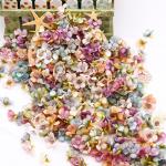, 100 stuks, madeliefjes, mini-, kleurrijke mini-zijden bloemen, , decoratie voor tuin, bruiloft, feest, huis, doe-het-zelf knutselen, scrapbooking