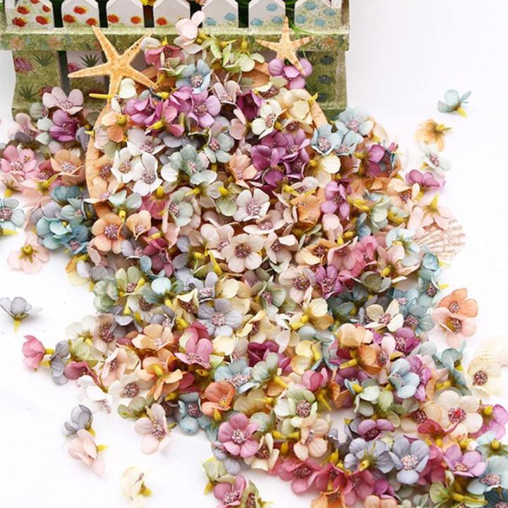 , 100 stuks, madeliefjes, mini-, kleurrijke mini-zijden bloemen, , decoratie voor tuin, bruiloft, feest, huis, doe-het-zelf knutselen, scrapbooking