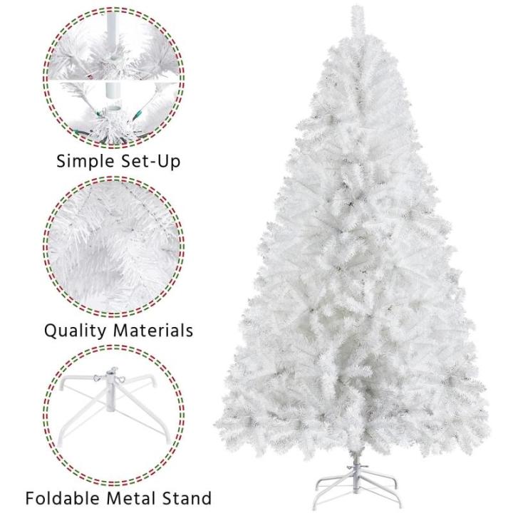 Weihnachtsbaum Weihnachtsdekoration Mit Tannenbaum, Geeignet for Zuhause, Büro Drinnen Und Draußen Christbaum(180cm)