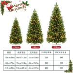 Kunstkerstboom met verlichting 180 cm dennenboom kunstgroen PVC, levensechte spuitgietelementen, edelspar snel op te bouwen, brandvertragend, incl. kerstboomstandaard (met LED)