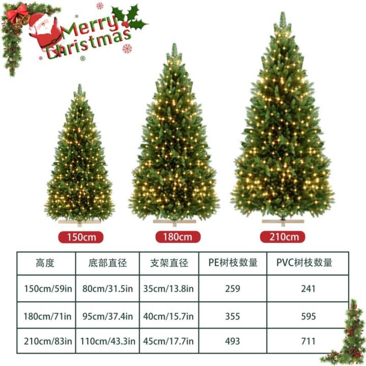 Kunstkerstboom met verlichting 180 cm dennenboom kunstgroen PVC, levensechte spuitgietelementen, edelspar snel op te bouwen, brandvertragend, incl. kerstboomstandaard (met LED)