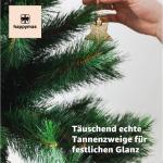 Nordmann Kunstkerstboom, groen, 180 cm, bedrieglijk echte en natuurgetrouwe dennenboom, met standaard, 180 cm premium