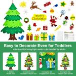 en kerstboom voor kinderen, doe-het-zelf en kerstboomset, 3.2ft en kerstboom voor peuters met 27 stuks afneembare ornamenten en 5M LED-verlichting, wandhangende en kerstboom decora