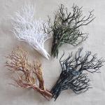 4 Stück Dried Tree Branches Artificial Antler Branch, Simulated Plastic Coral Branch, Plant Twigs Plastic Dry Branches, for Decoration for Christmas Party Various Festivals Home H