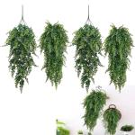 4 Stks Kunstmatige Hangende Planten Varen Bladeren Decoratie Kunstmatige Hangende Planten Faux Bosten Varen Nep Kunstmatige Varens Opknoping Planten Boston Varens Faux Perzische Ne