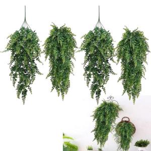 4 Stks Kunstmatige Hangende Planten Varen Bladeren Decoratie Kunstmatige Hangende Planten Faux Bosten Varen Nep Kunstmatige Varens Opknoping Planten Boston Varens Faux Perzische Ne
