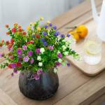 6 bundels , balkon, , weerbestendig, kunstplanten, buiten, boeket, planten, uv-bestendig, balkonplanten, net echt voor balkonbak, binnen, buiten, type C