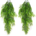 2 stuks hangende bamboe, kunstmatige nepplanten, wandhangende planten, groen voor huis, tuin, balkon, poortdecoratie