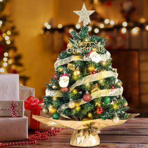Festive Tree, Cute Table Tree, Pre Lit Tree Holiday Tabletop Decoration, Christmas Tree Ornament, Faux Christmas Tree, Seasonal Home Decors, Compact Christmas Tree, Colorful Tablet