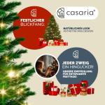 Kunstkerstboom 140cm LED Lichtslinger Verlichting Zilverspar PE 470 Punten Levensecht Metalen Standaard Kerstboom groen