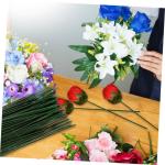 2 Sätze Gefälschte Blumenstange Draht Zur Blumenherstellung Kunstblumen Für Vase Künstliche Blüten Artificial Kunstpflanze Kunstblumen Zur Dekoration Plastik 100 Stück * 2