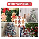 12 stuks kerstboomversiering, peperkoekmannetjes, kerstboomdecoratie, peperkoek, kerstversiering, kerstversiering, peperkoekman-decoratie,