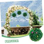 3st Grasball Blumenball Kunstrasen-anhänger Dekorative Hängende Kugeln Hängende Anhänger DIY Grasbälle Künstliche Formschnittkugel Lebendige Formschnittkugel Kunstrasenball P