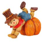 1stk Kürbis-Vogelscheuche Vogelscheuche Kürbis Tischdekoration Halloween-Vogelscheuche-Requisite Halloween Tischdekoration Künstliche Halloween-kürbisse Harz Spielzeug Herbst