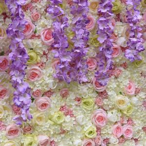 Simulationsblumenwand, Blumenreihe, Hochzeitshintergrund, Blumenwandbild, Wand, Künstliche Blumendekoration, Rose, Künstliche Blumenwand Für Kulissen, Hochzeit, Wanddekoration, 