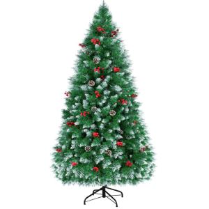 Kunstkerstboom, 180 cm, kunstdennenboom, met 1200 takken, incl. standaard voor kerstboom, kerstboom