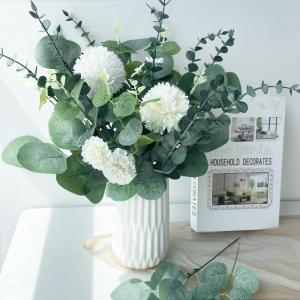 30 stuks eucalyptus decoratie, eucalyptus, kunsttakken, bladeren, decoratie, kunst, decoratieve takken, eucalyptus, bladeren, , groen, namaak voor tafeldecoratie, bruiloft, tuin,