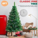 Künstlicher Weihnachtsbaum, Tanne, Bleistift, Tannenbaum, Tannenbaum, Scharnier, inklusive Ständer, Tannennadel, Weihnachtsbaum mit dicken Zweigspitzen, Weihnachtsdekoration, 180