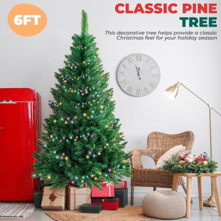 Künstlicher Weihnachtsbaum, Tanne, Bleistift, Tannenbaum, Tannenbaum, Scharnier, inklusive Ständer, Tannennadel, Weihnachtsbaum mit dicken Zweigspitzen, Weihnachtsdekoration, 180