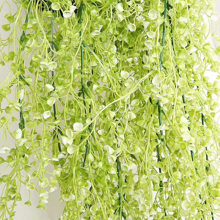 2 stuks opknoping mand kunstmatige bloem, kunstmatige bloemen op de muur, muur gemonteerde kunstmatige bloemen, kunstmatige bloemen buiten, kunstmatige hangende planten voor thuis,