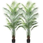 Künstliche Pflanzen groß 160cm Kunstpflanze im Topf Plastik Palme Künstliche Palmen wie echt Fake Plant deko für Wohnzimmer Balkon Schlafzimmer Büro Perfektes Einweihungsgesch