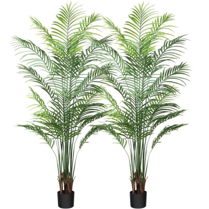 Künstliche Pflanzen groß 160cm Kunstpflanze im Topf Plastik Palme Künstliche Palmen wie echt Fake Plant deko für Wohnzimmer Balkon Schlafzimmer Büro Perfektes Einweihungsgesch