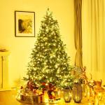 Kunstkerstboom met led-lichtkettingen, kerstboom met verlichting, 210/225/240 cm, groen