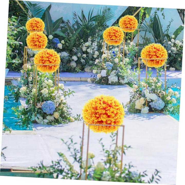 2st Eukalyptus-grasball Künstliche Pflanzen Für Den Innenbereich Künstliche Eukalyptusblätter Lavendel Formschnitt Ball Faux-laubkugeln Künstliche Zimmerpflanzen Orange Plasti