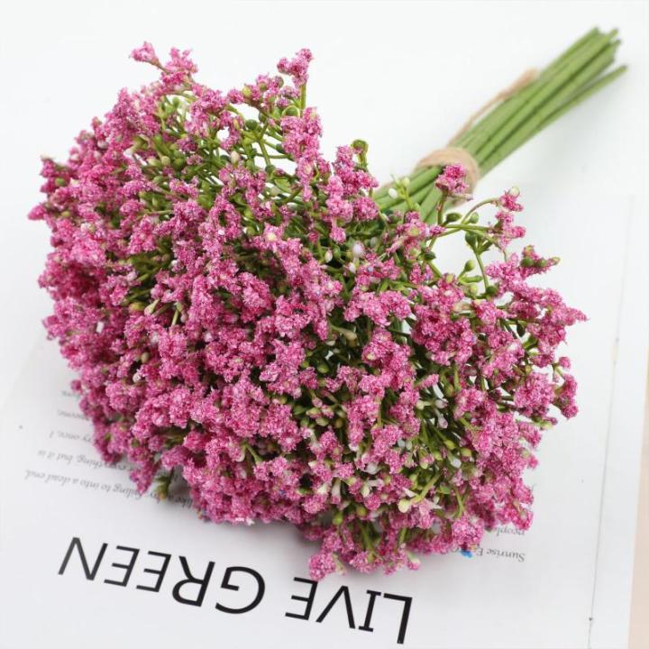 1403 , 16 stuks, , Gypsophila, , boeketten, voor bruiloft, bruid, feest, woondecoratie, roze