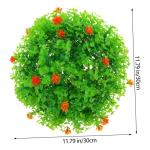 3st Dekorative Grasbälle Für Den Garten Topiary-pflanzenkugeln Kunstgrasball Topiary-Kugeln Hängen Kunstpflanzen Planta Künstlich Künstliche Hängende Dekoration Blattball Pla