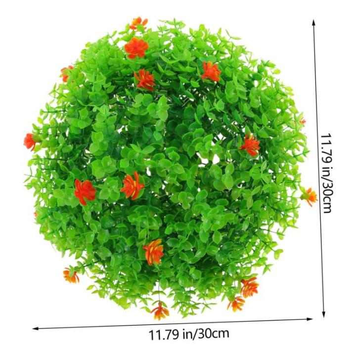 3st Dekorative Grasbälle Für Den Garten Topiary-pflanzenkugeln Kunstgrasball Topiary-Kugeln Hängen Kunstpflanzen Planta Künstlich Künstliche Hängende Dekoration Blattball Pla