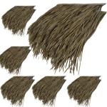 Simulations-Strohziegel-Dach-Upgrade,Künstliche Plam-Stroh-Strohfliesen,Wartungsfrei,15 Jahre Lebensdauer,Für Tiki-Bar-Zubehör,Gartenterrasse,Pavillons,Wandhäuser (Größe: 4 S