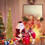 Kunstkerstboom met standaard, 1,5 m, opvouwbare pop-up kerstboom met pailletten voor Kerstmis, feestbenodigdheden, huisdecoratie, goud