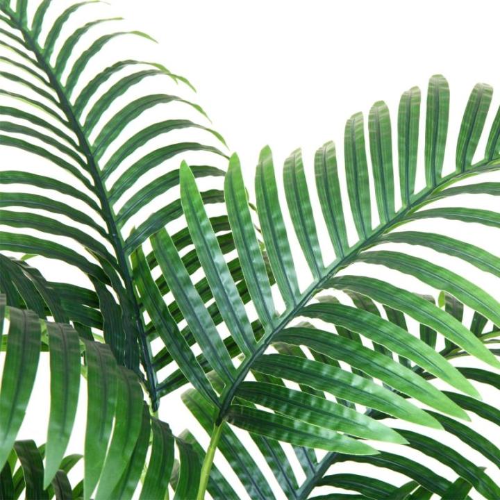 Kunstpflanzen Groß Areca Kunstpalme 90 cm im Topf Künstliche Pflanze Tropical Hawaii Grün Fake Plant für Schlafzimmer Büro Garten Hochzeit Party Deco (1 Stück)